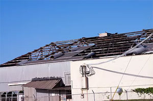 building missing a roof 