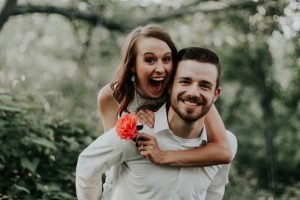 Recently engaged couple