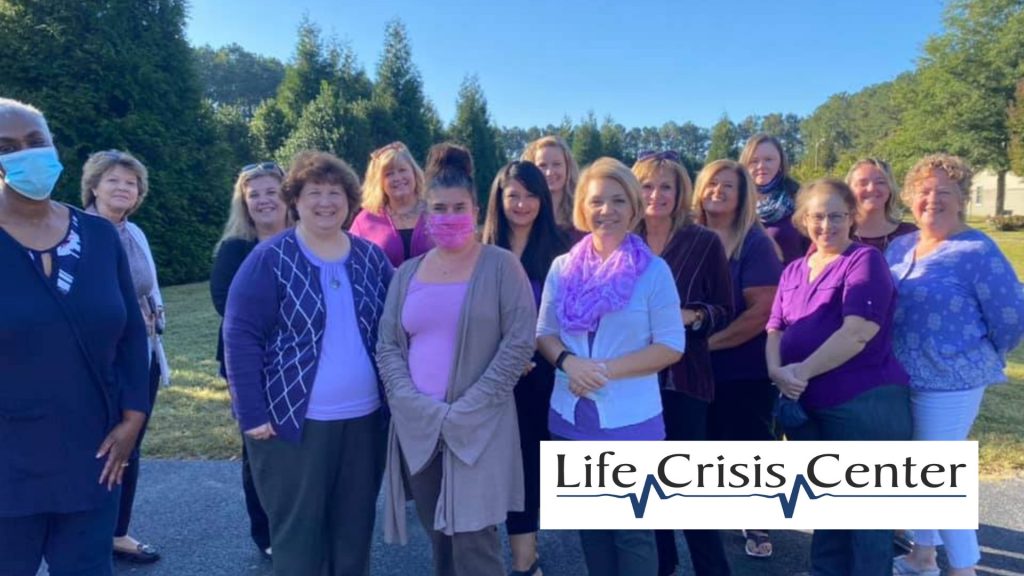 life crisis center team standing outside